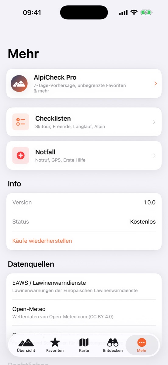 AlpiCheck Mehr & Pro